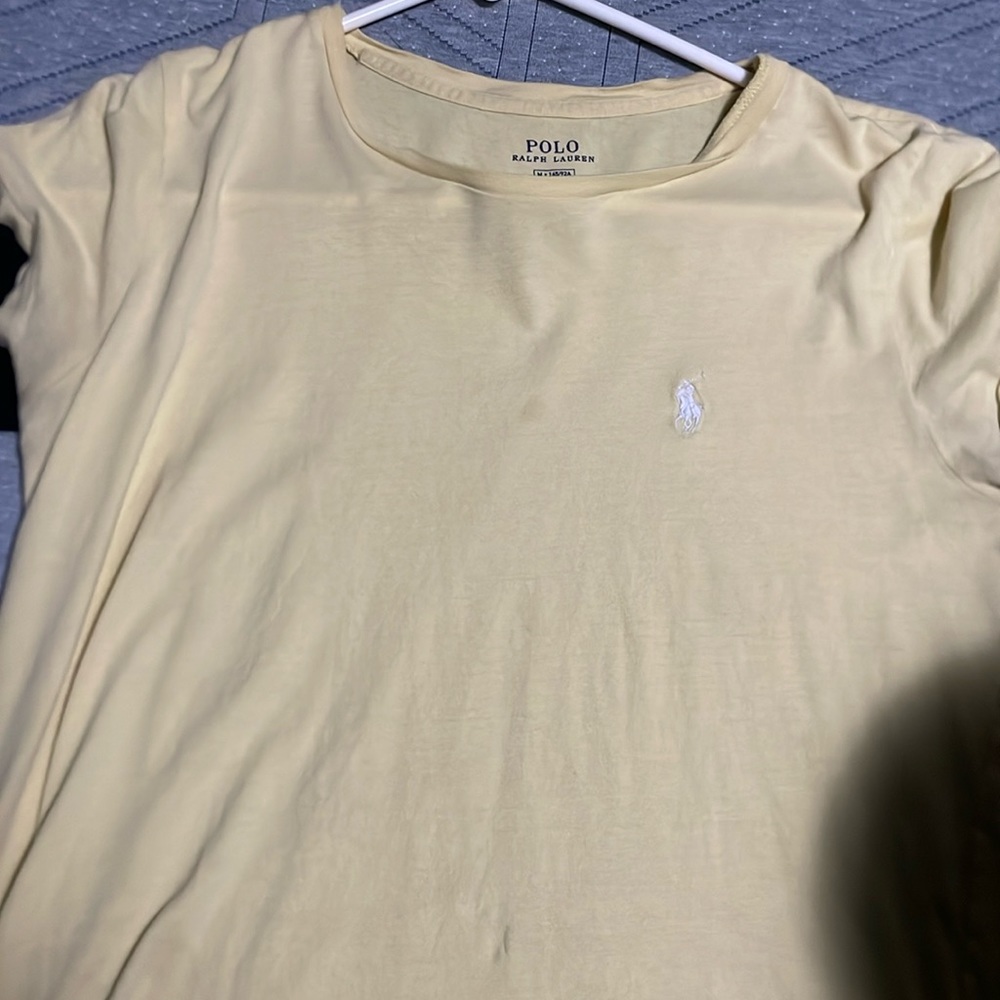 yellow Ralph Lauren polo tee, cotton